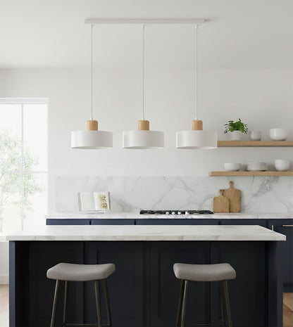 Torin 3 pendant light white