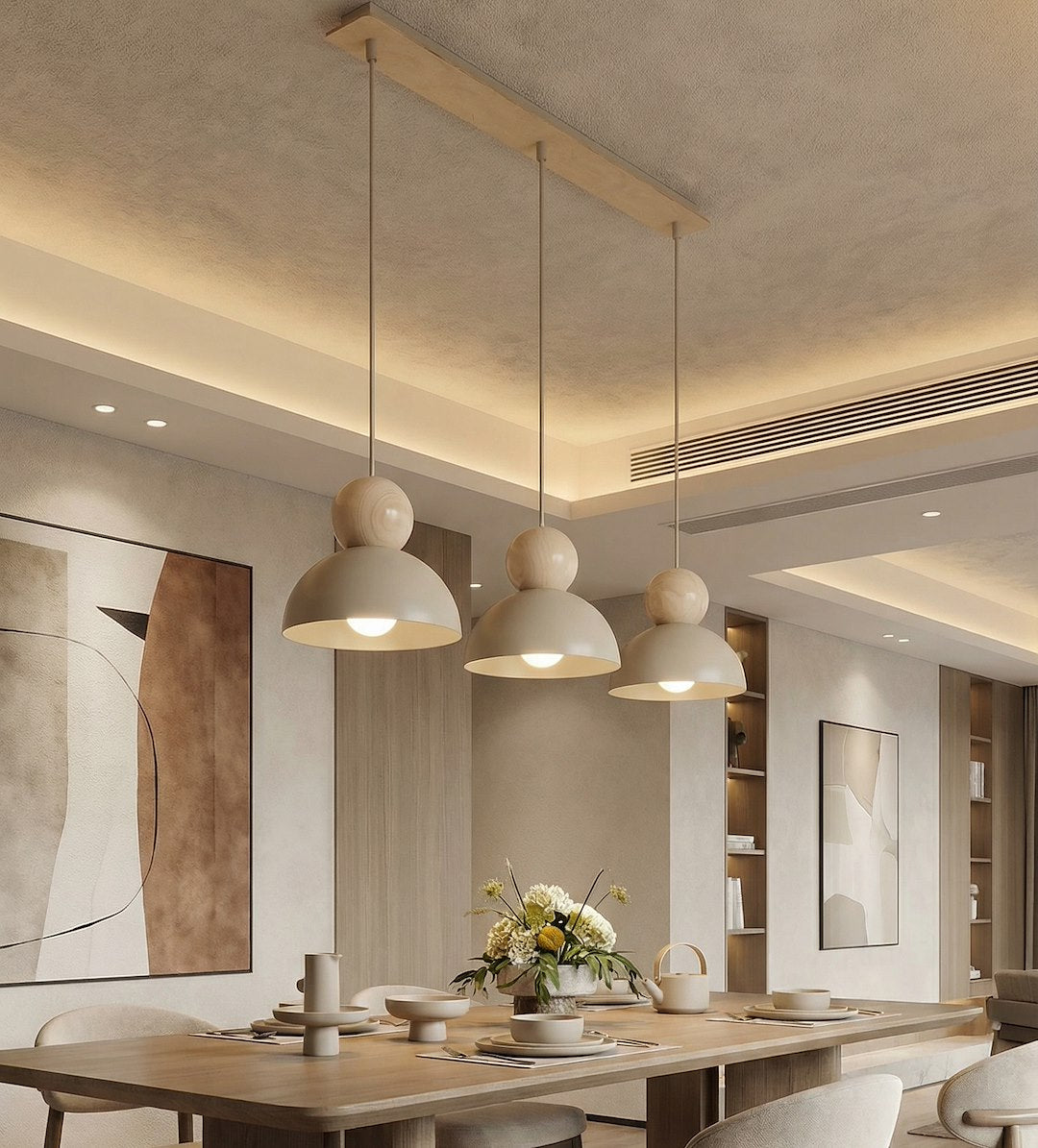 Kaki 3 ceiling lamp mocha