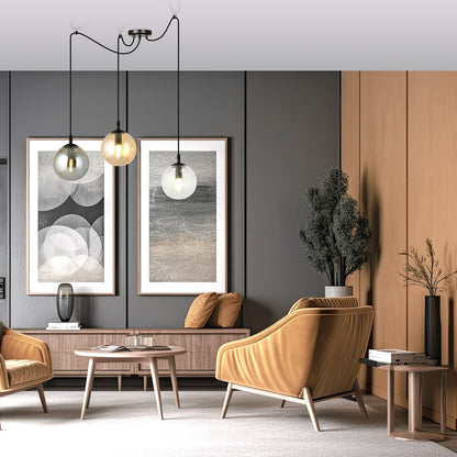 Gigi 3 pendant light mixed
