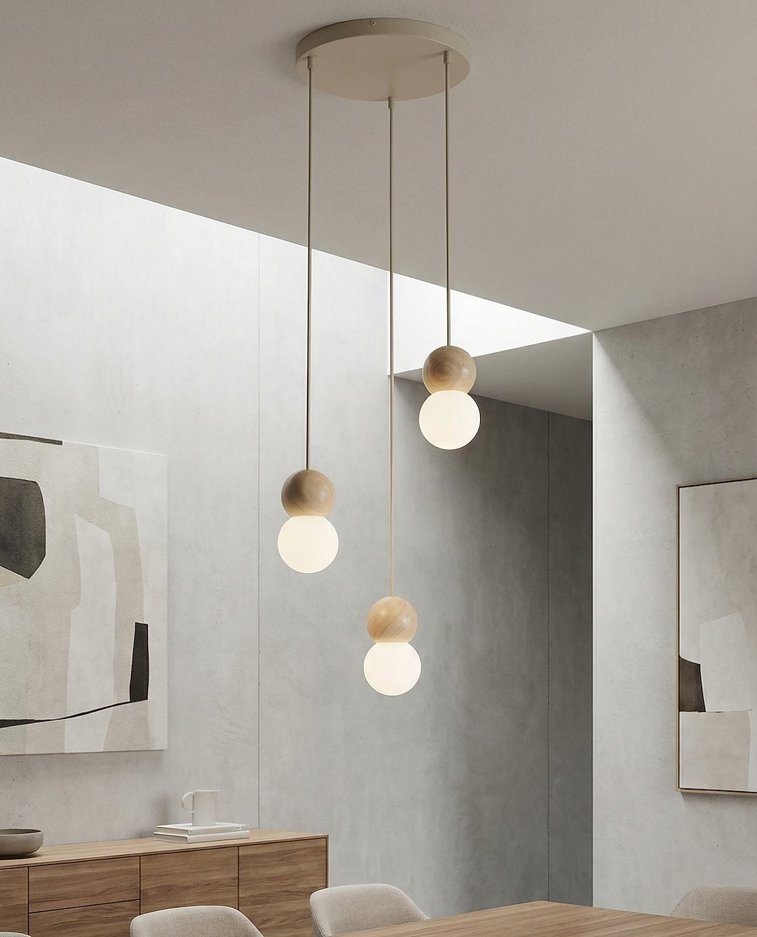 Loop 3 pendant light mocha