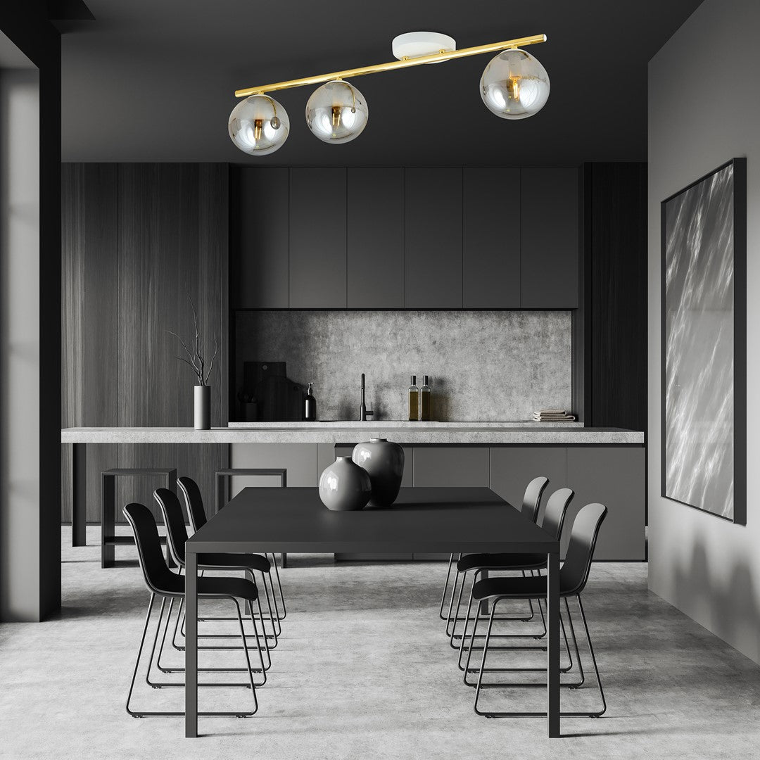 Monza 3 ceiling lamp white/graphite