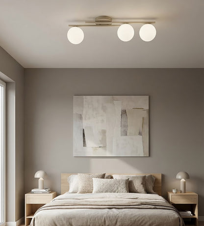 Kairo 3 ceiling lamp mocha/opal