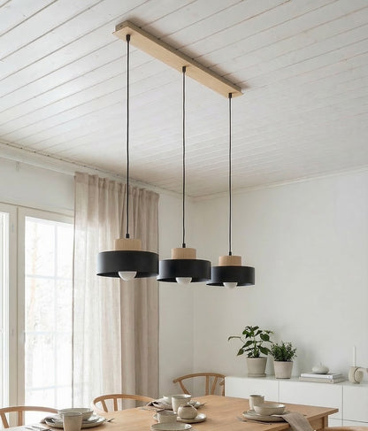 Kivi 3 pendant light black