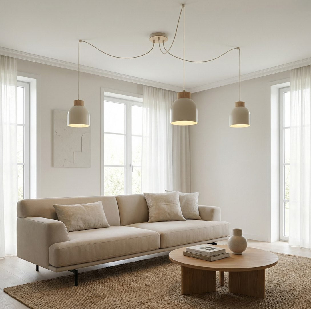 KRU 3 pendant lamp mocha