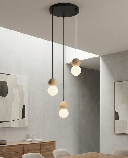 Loop 3 pendant light black