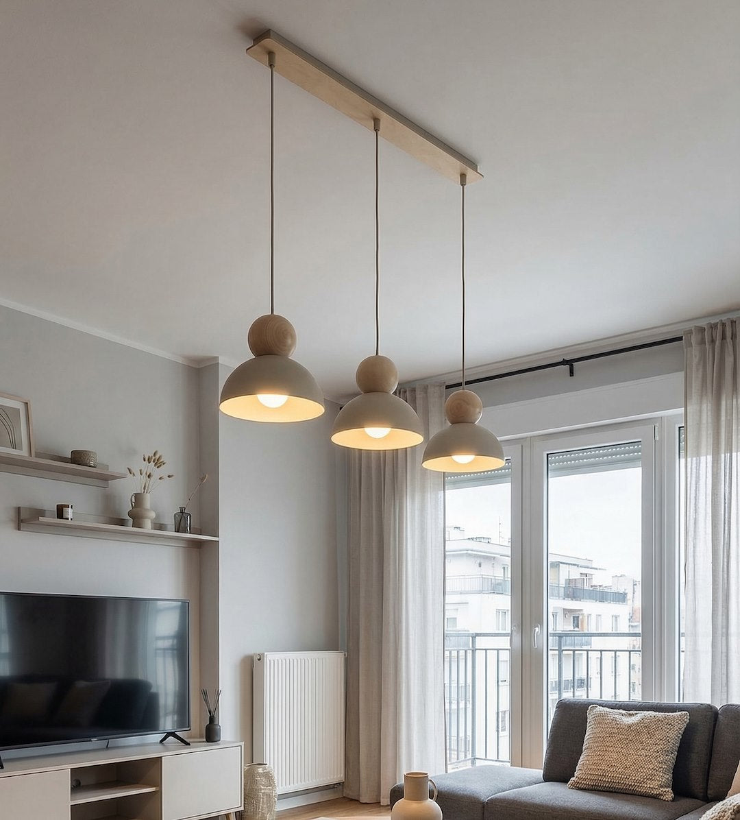Kaki 3 ceiling lamp mocha