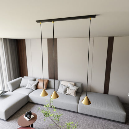 Elit 3 pendant light black/gold