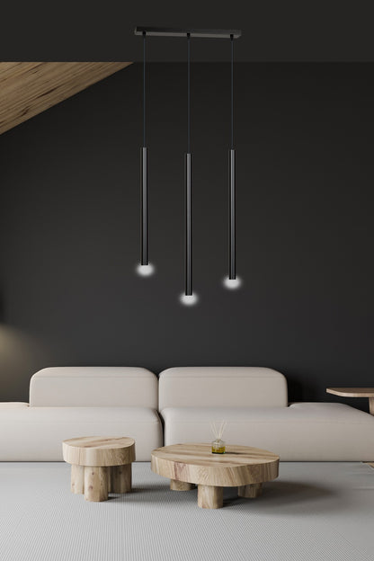 Selter 3 pendant light black