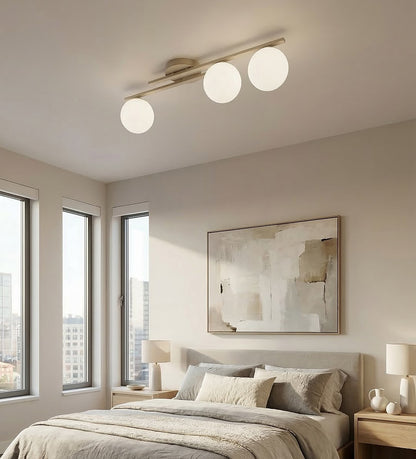 Kairo 3 ceiling lamp mocha/opal