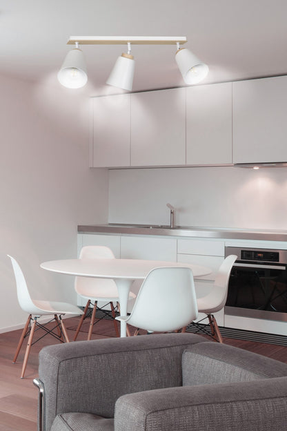 Atlas 3 ceiling spotlight white