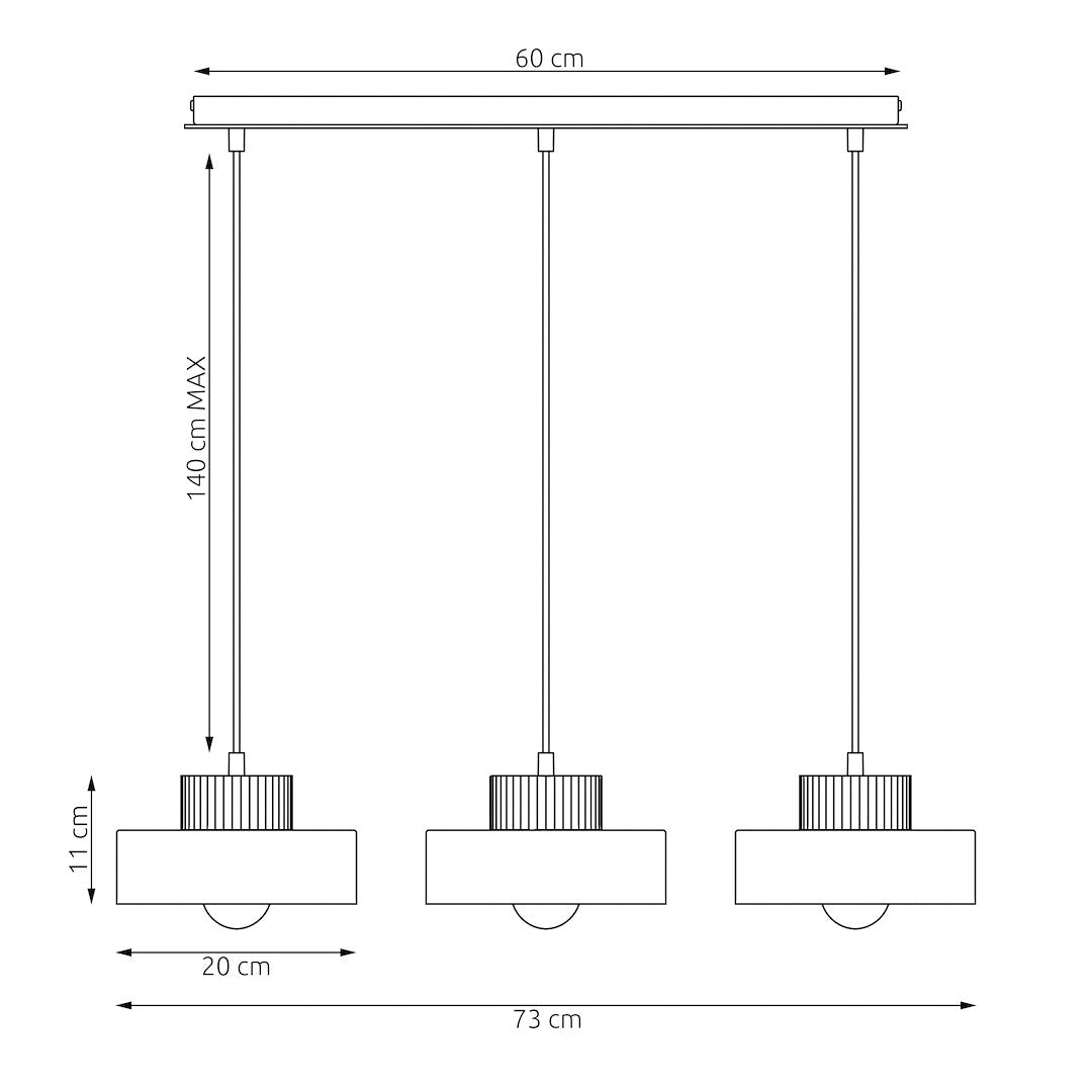 Kivi 3 pendant light mocha