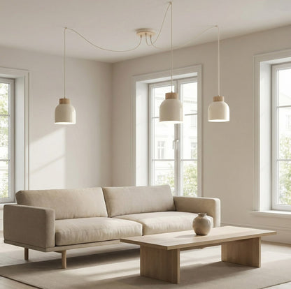 KRU 3 pendant lamp white