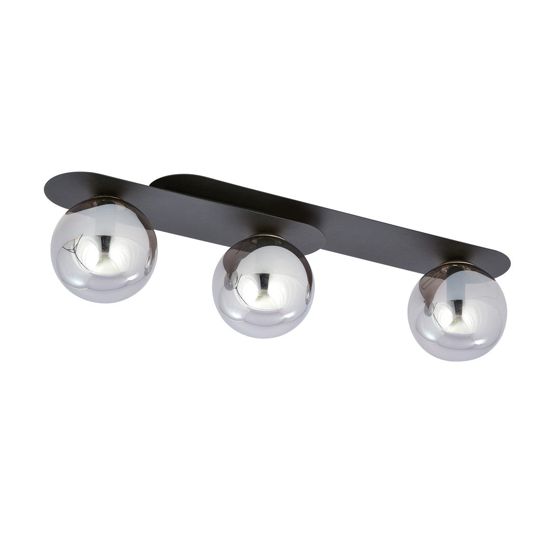 Plaza 3 ceiling lamp black/graphite