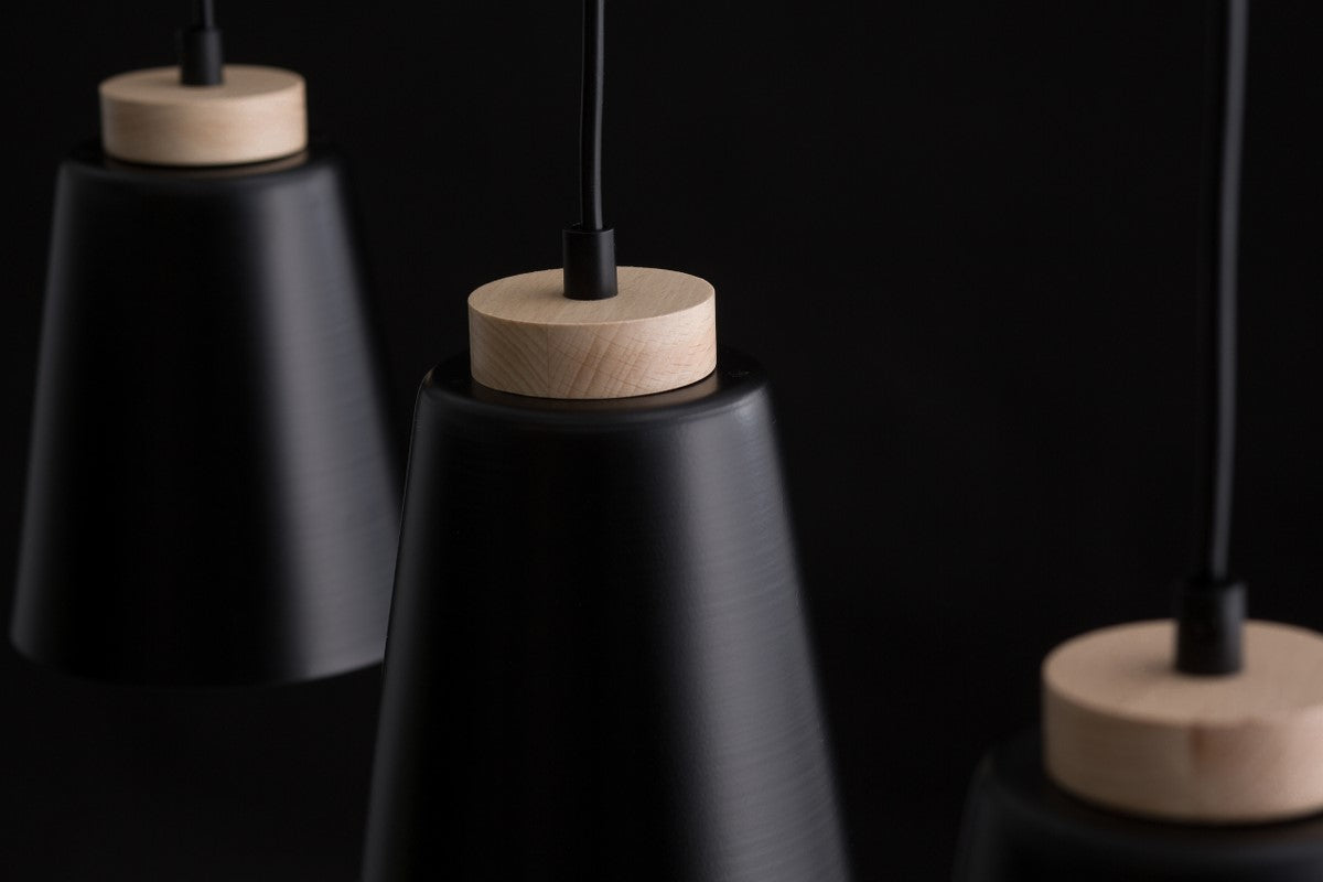 Bolero 3 pendant light black