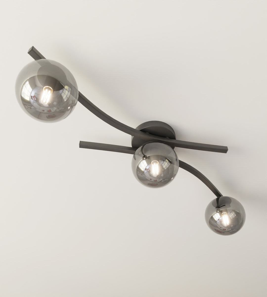 Opus 3 ceiling lamp black/graphite