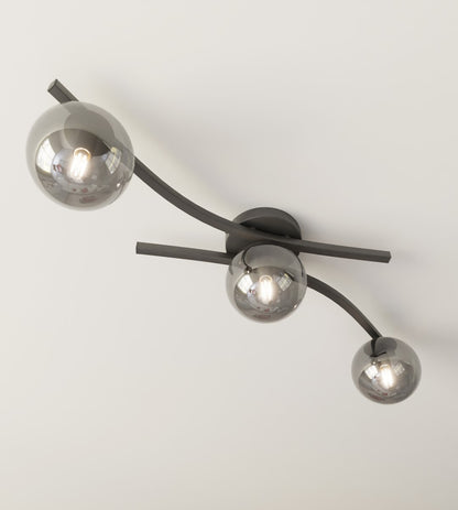 Opus 3 ceiling lamp black/graphite