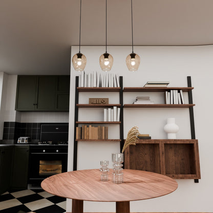 Istar 3 pendant light black/amber
