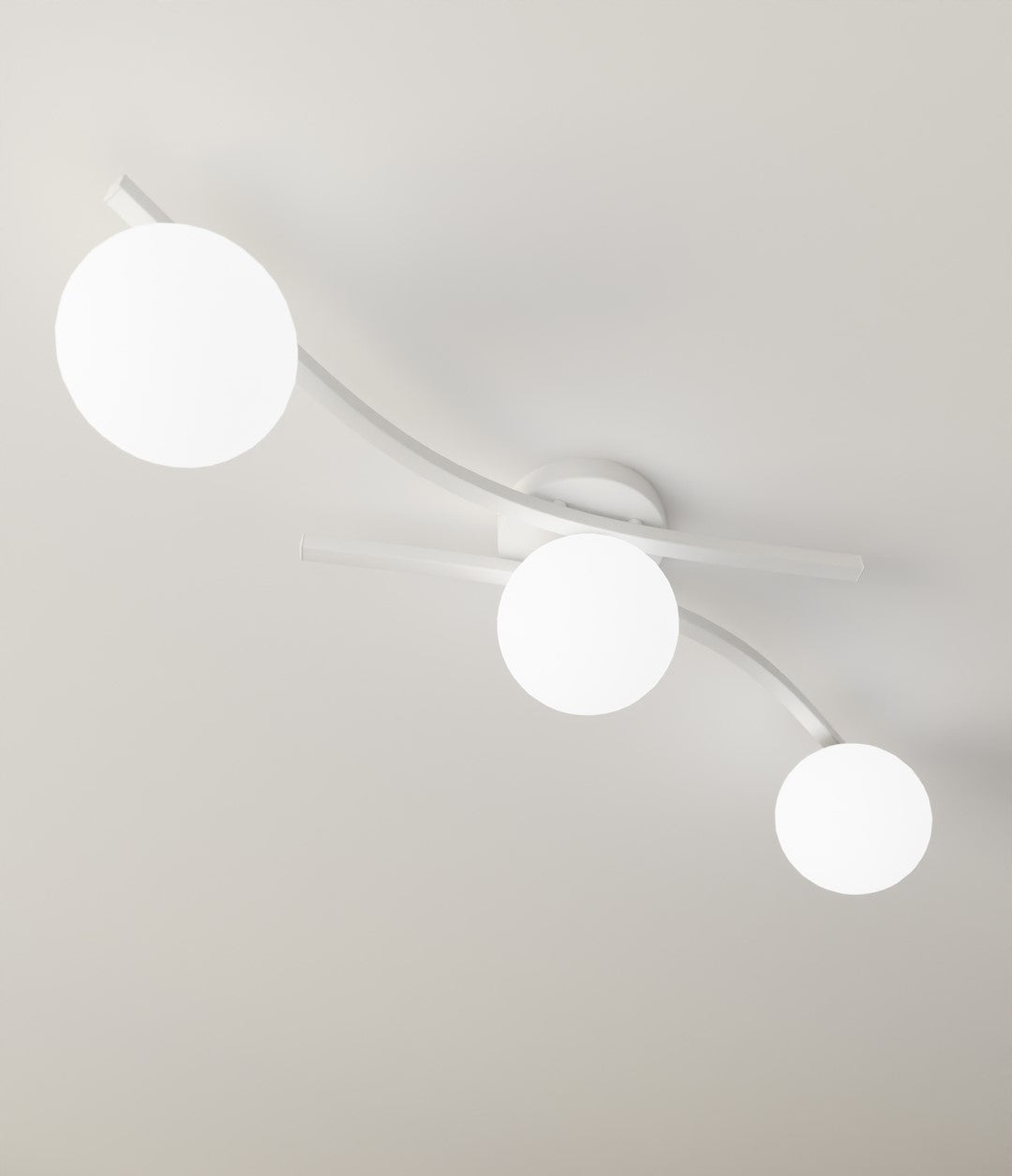 Opus 3 ceiling lamp white/opal