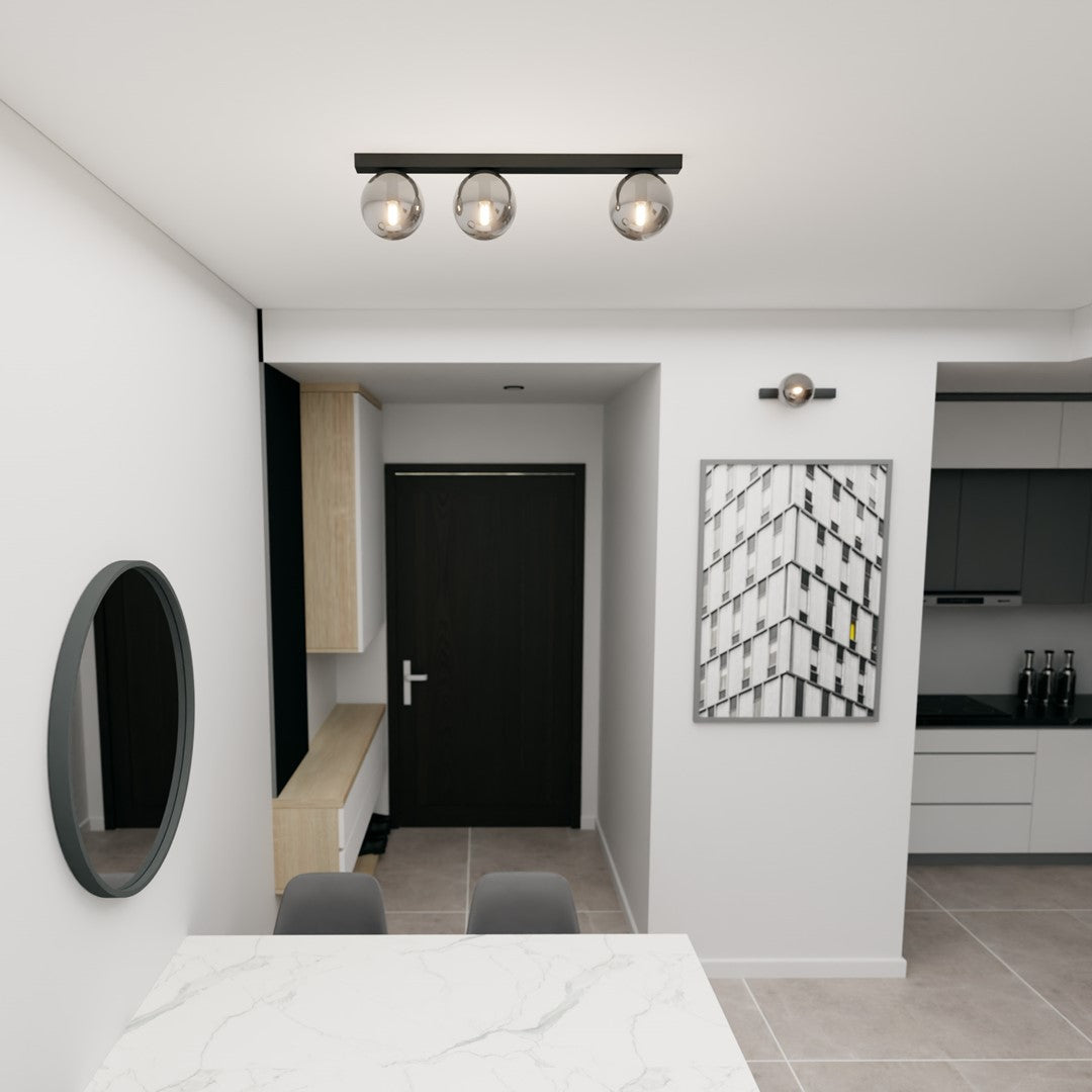 Fit 3 ceiling lamp black/graphite