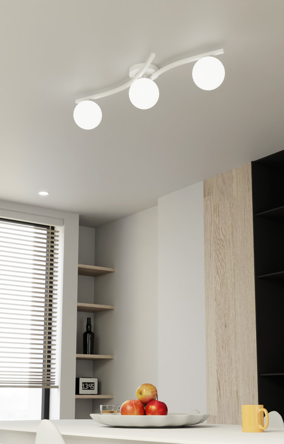 Opus 3 ceiling lamp white/opal