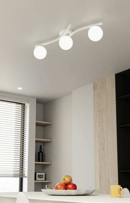 Opus 3 ceiling lamp white/opal