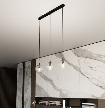 Cosmo 3 pendant light clear