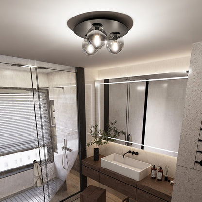 Solar 3 ceiling lamp black/graphite