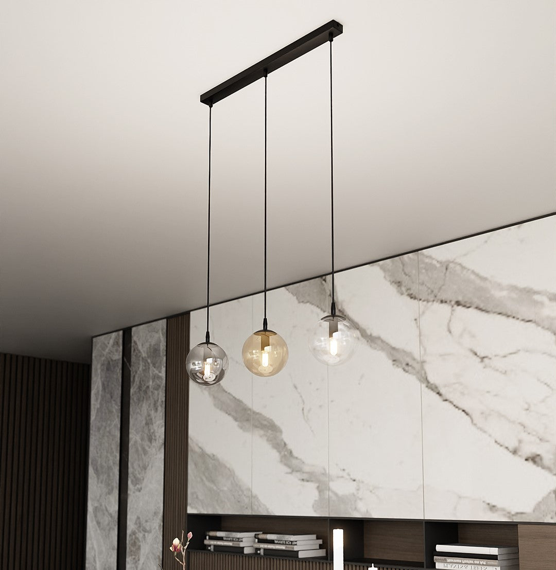 Cosmo 3 pendant light blue/mixed