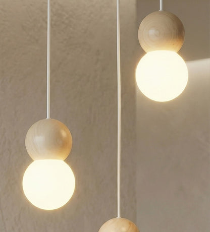 Loop 3 pendant light white