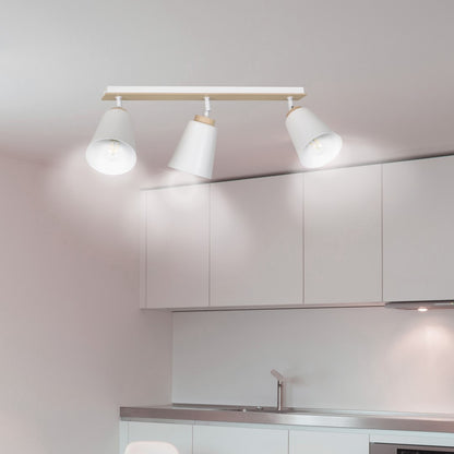 Atlas 3 ceiling spotlight white
