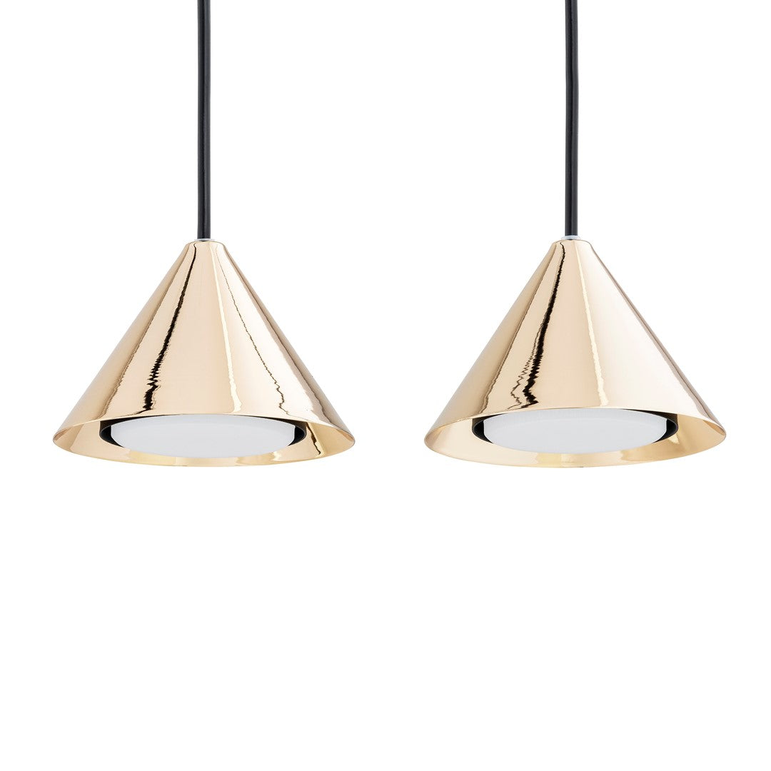 Elit 3 pendant light black/gold