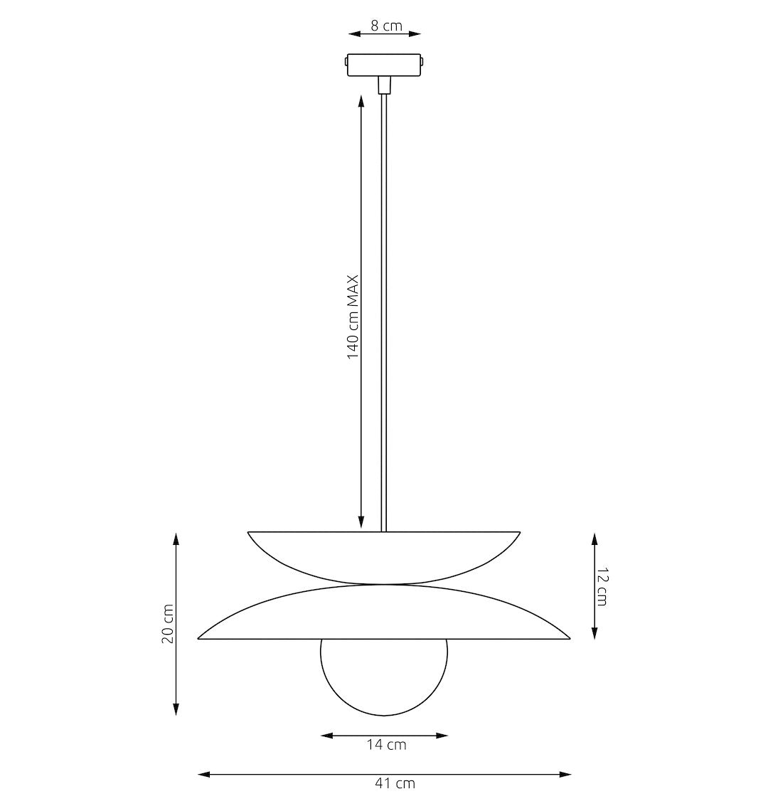 Nagoya 1 pendant light black/mocha