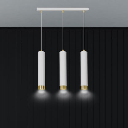 Kibo 3 pendant light white/gold
