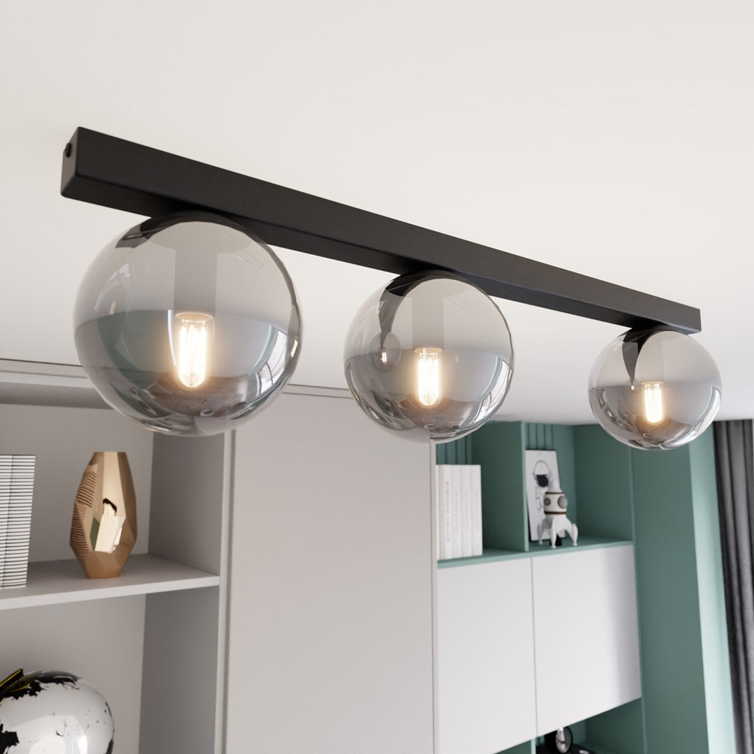Fit 3 ceiling lamp black/graphite