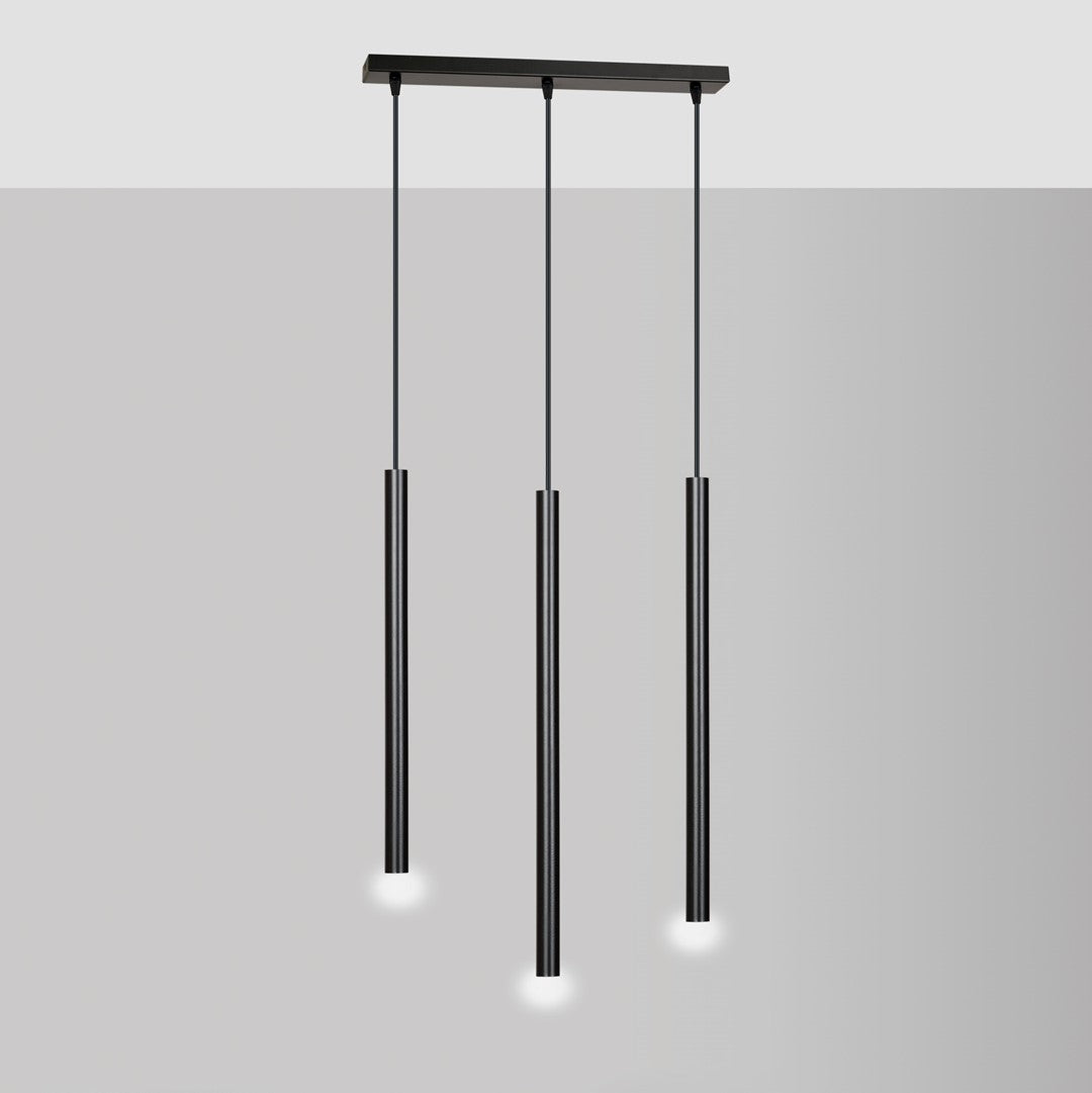 Selter 3 pendant light black