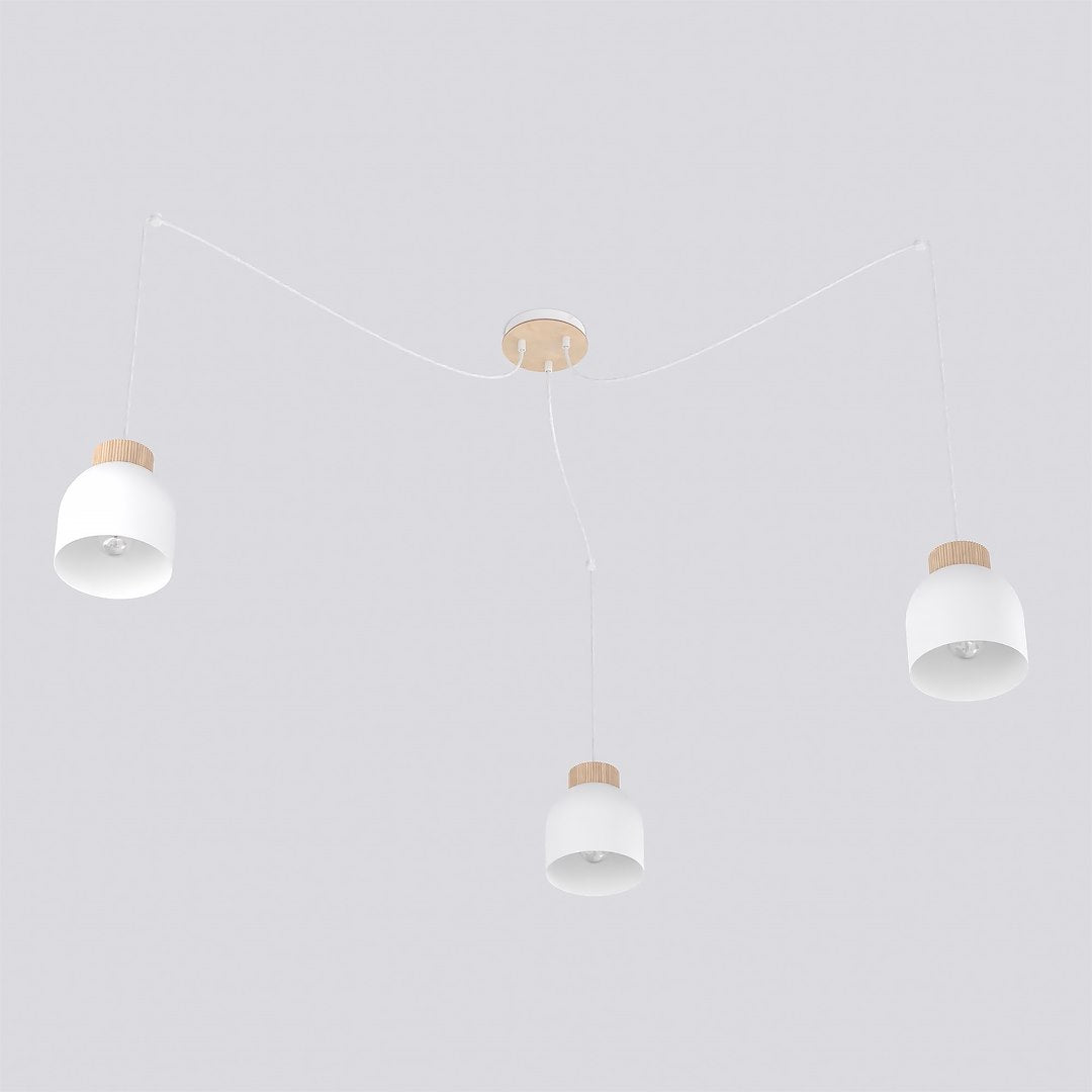 KRU 3 pendant lamp white