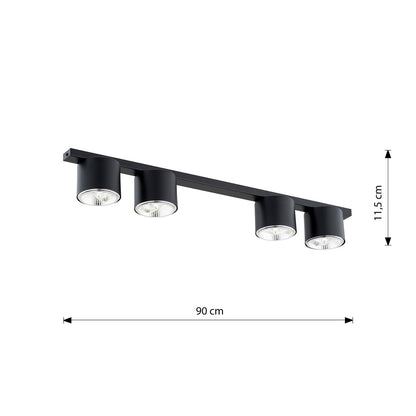 Nano 3 ceiling lamp black
