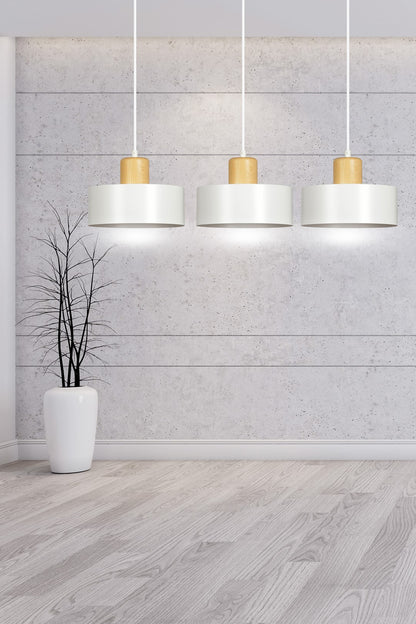 Torin 3 pendant light white