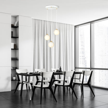 Royal 3 pendant light white