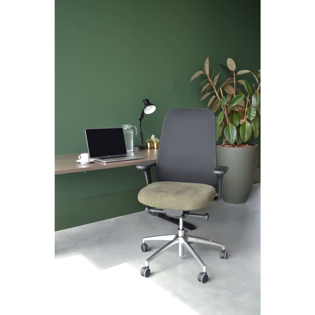 Workliving Nora Mesh Green Regain - Office Chair Ergonomic Design NEN1335
