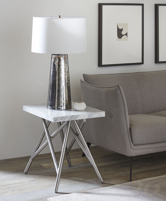 Coral Side Table in Marble