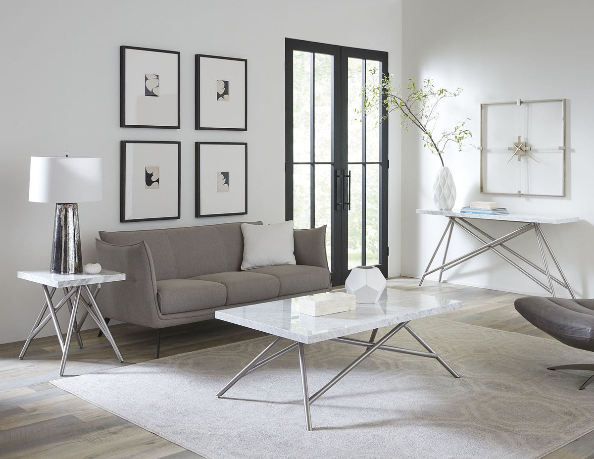 Coral Side Table in Marble