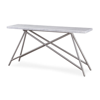 Coral Console Table in Marble