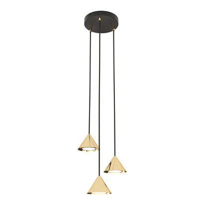 Elit 3 premium pendant light gold