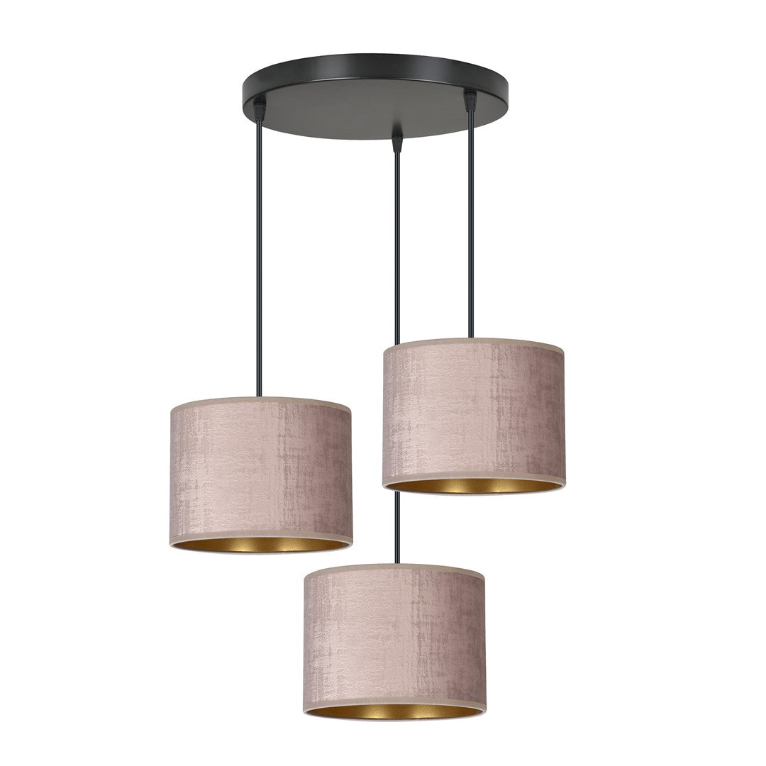 Hilde 3 premium pendant light pink