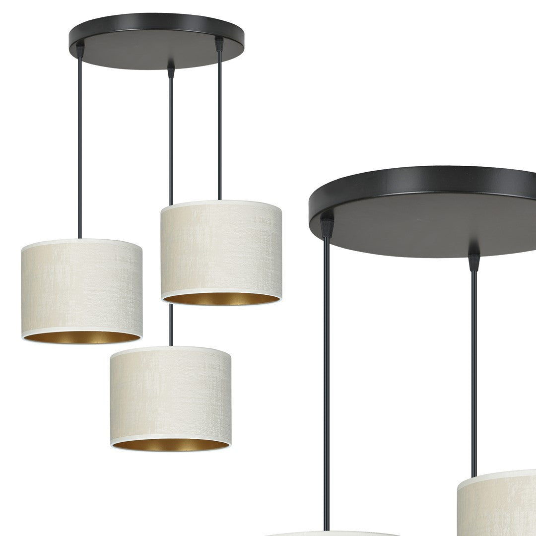 Hilde 3 premium pendant light white