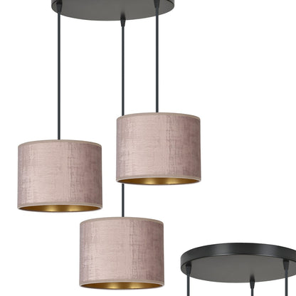 Hilde 3 premium pendant light pink