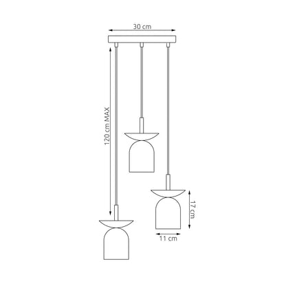 Ego 3 premium pendant light white