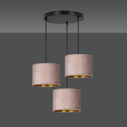 Hilde 3 premium pendant light pink