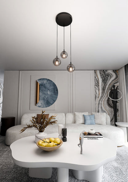 Cosmo 3 premium pendant light graphite